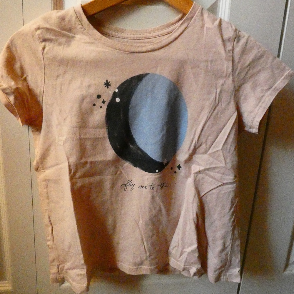 Gymboree Moon Teeshirt Girl's L (10/12)